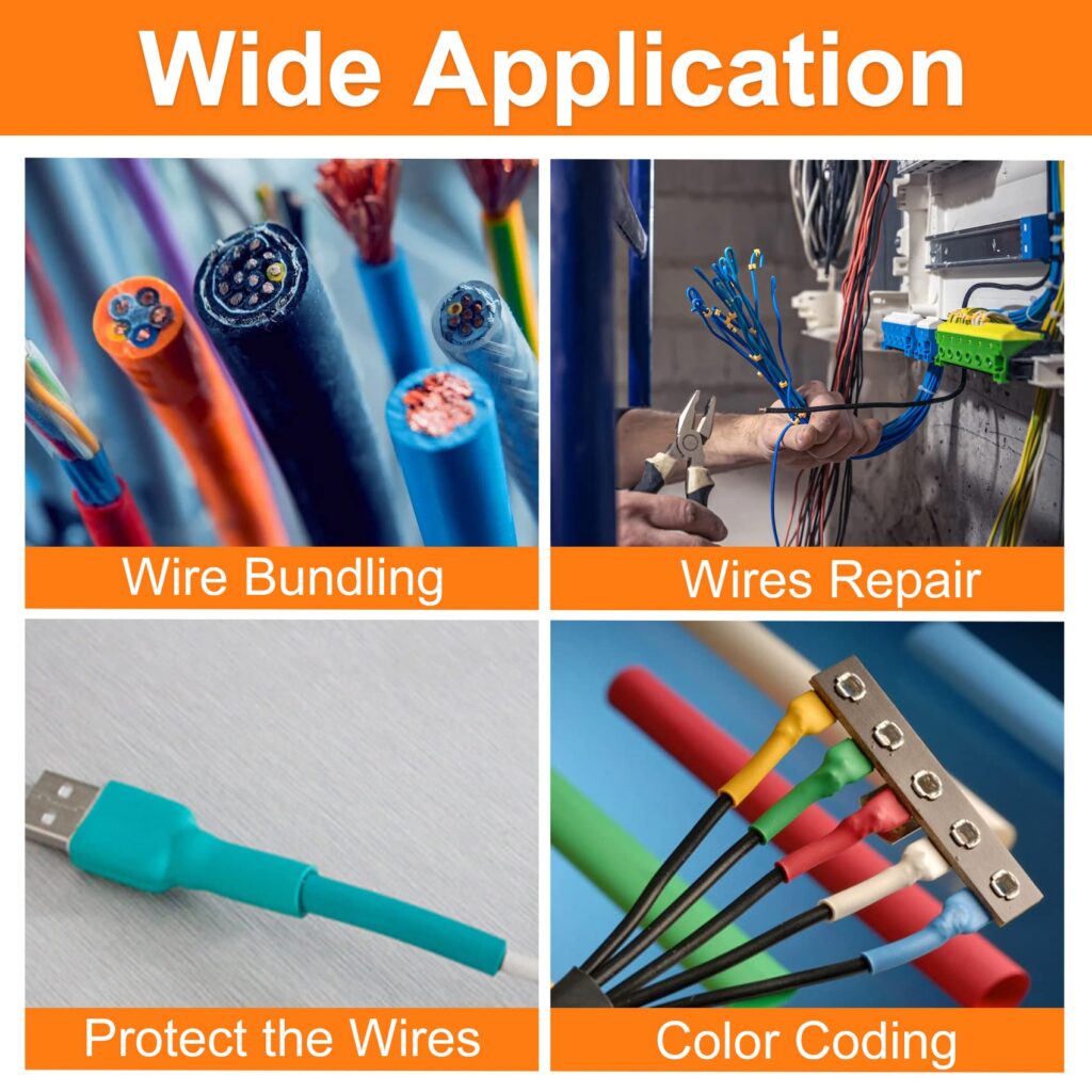 application of heat shrink tubing