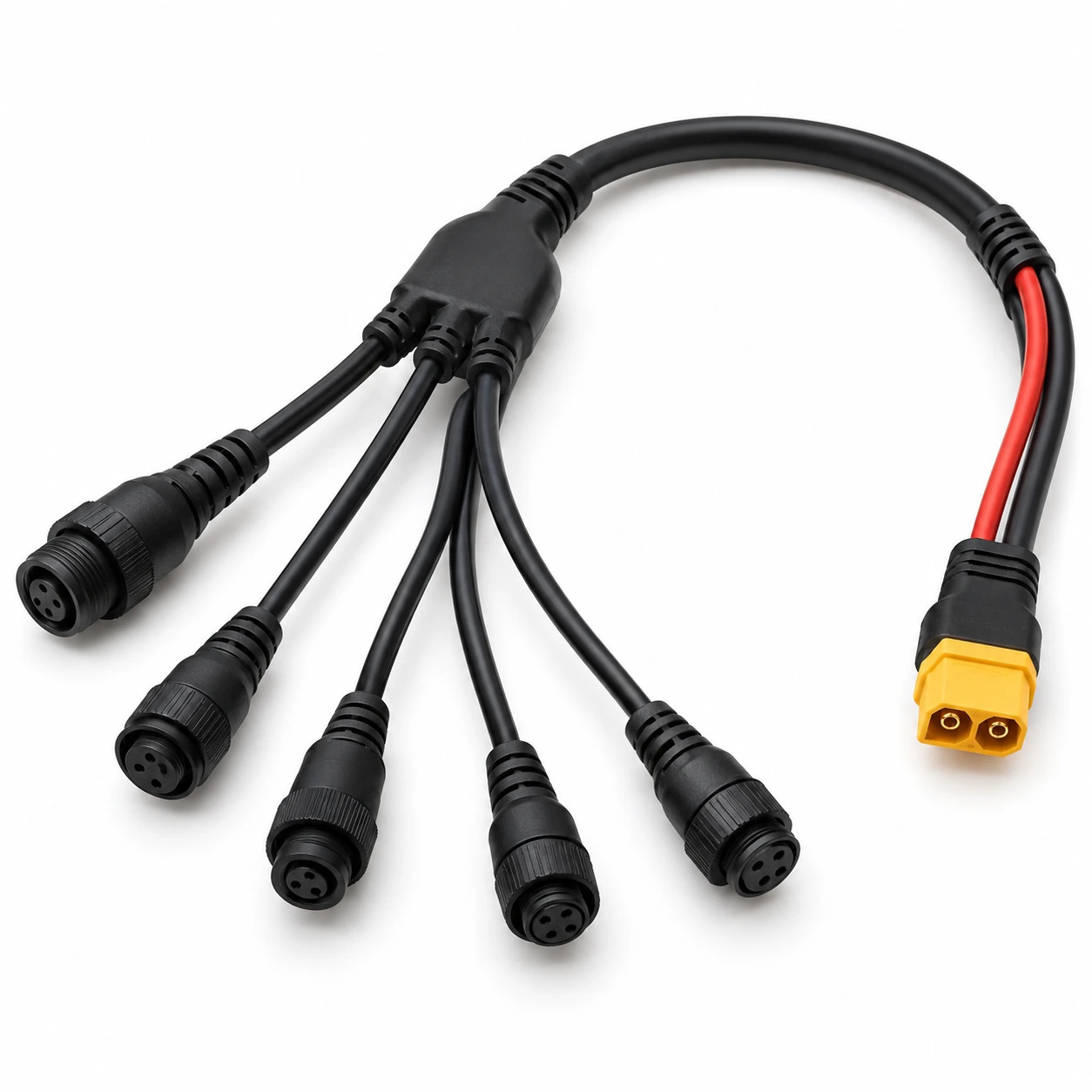Illustrative electric bike wiring harness custom cable assembly