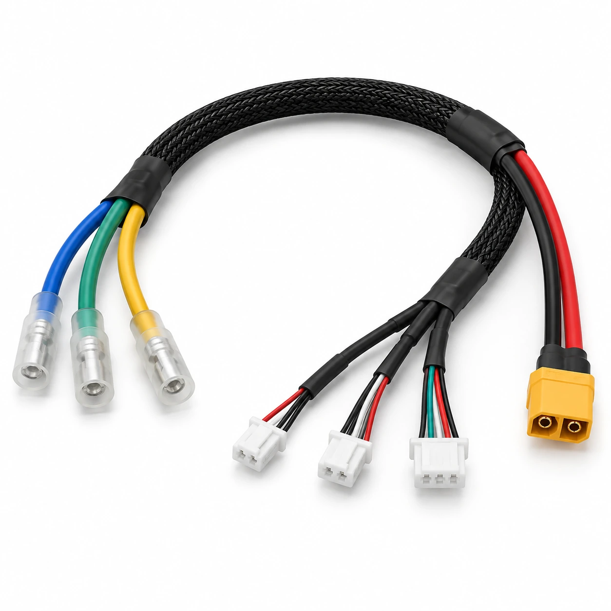 Illustrative electric scooter wiring harness custom cable assembly