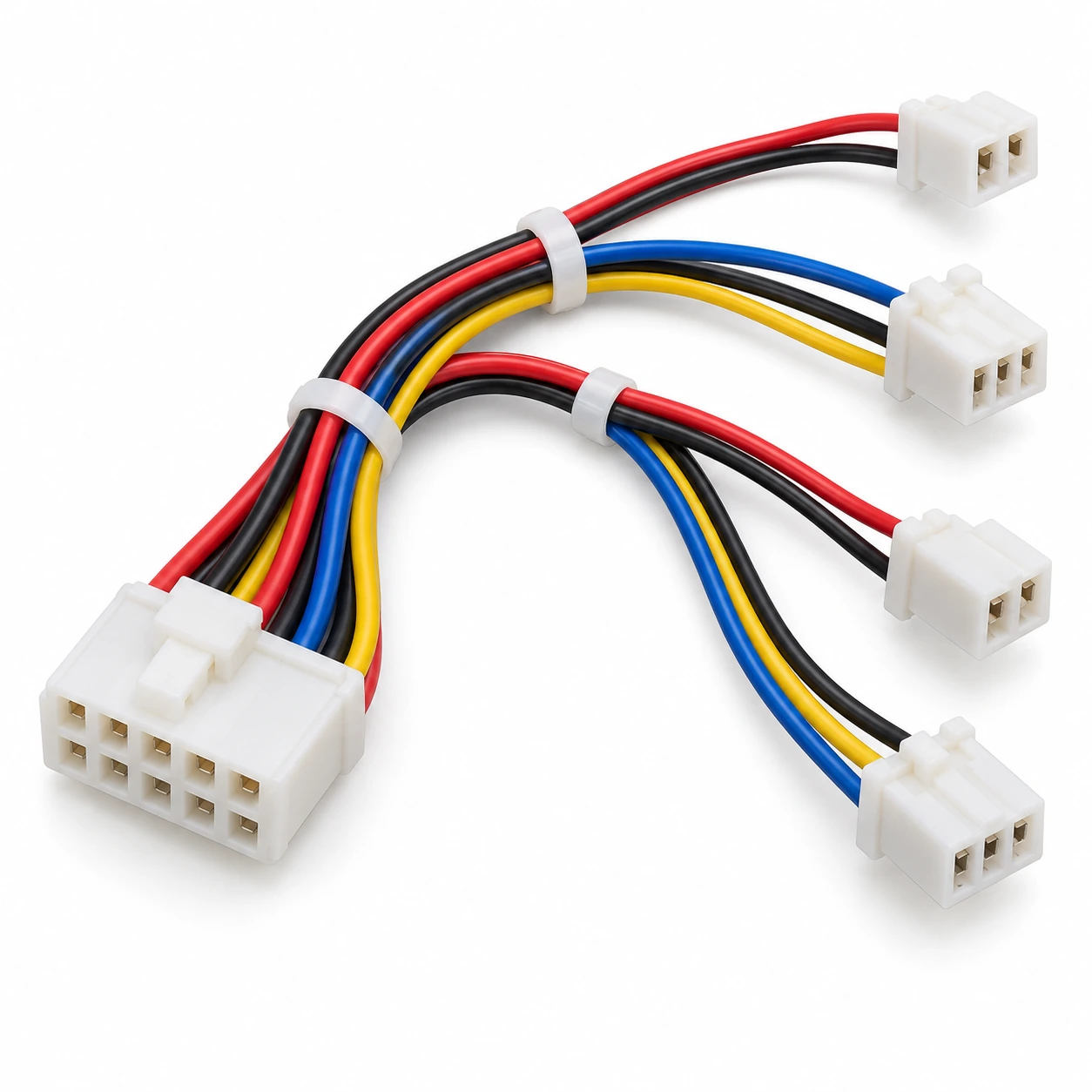 Illustrative home electronics wiring harness custom cable assembly