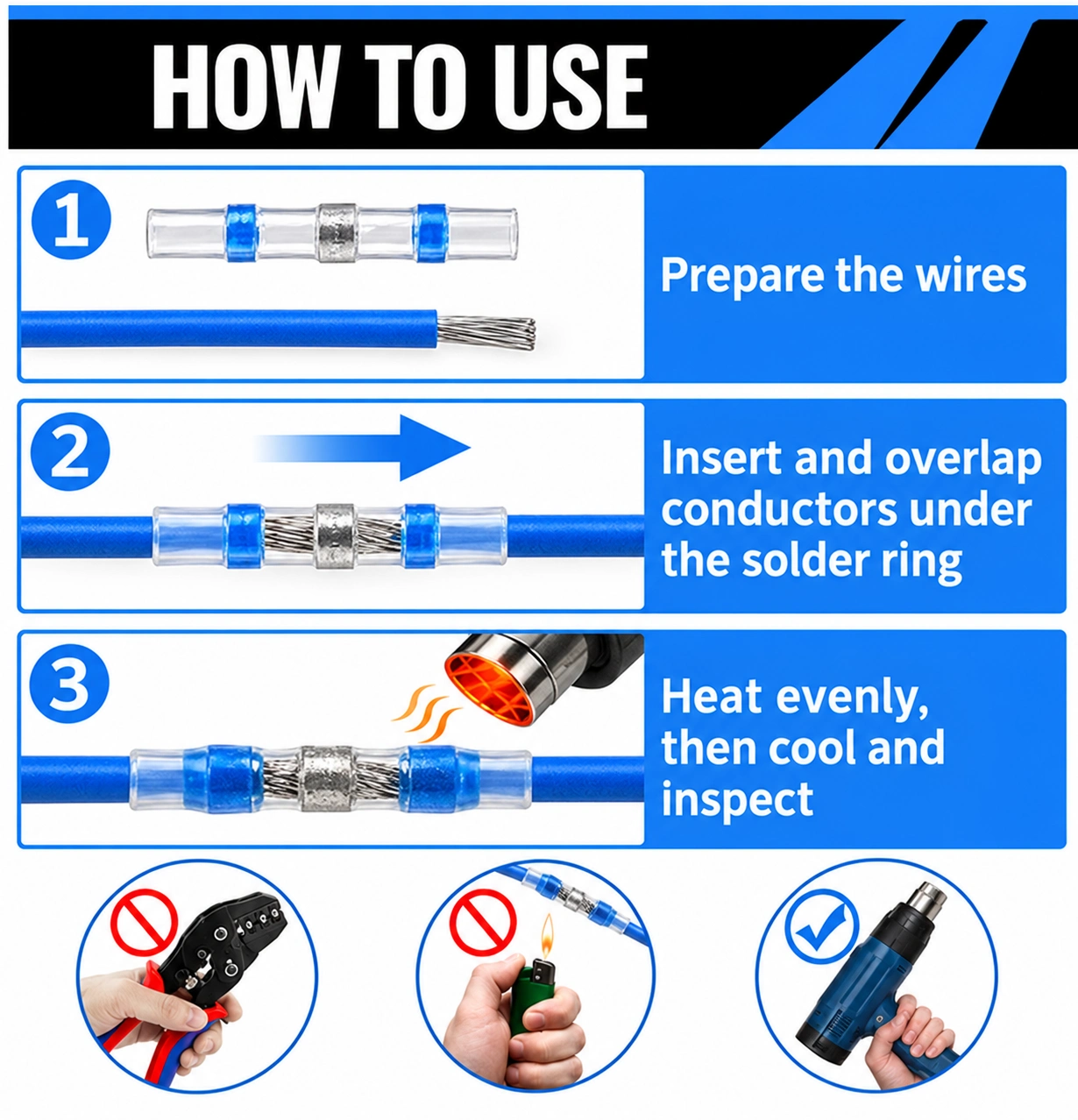 Solder Seal Heat Shrink Butt Connector — product view 7
