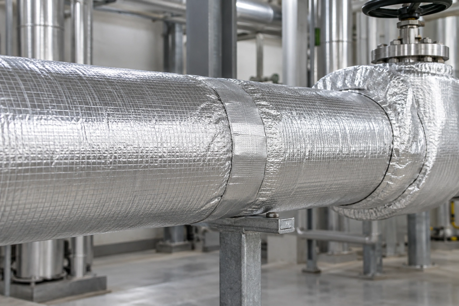 Illustrative Insulated Pipe Jacketing