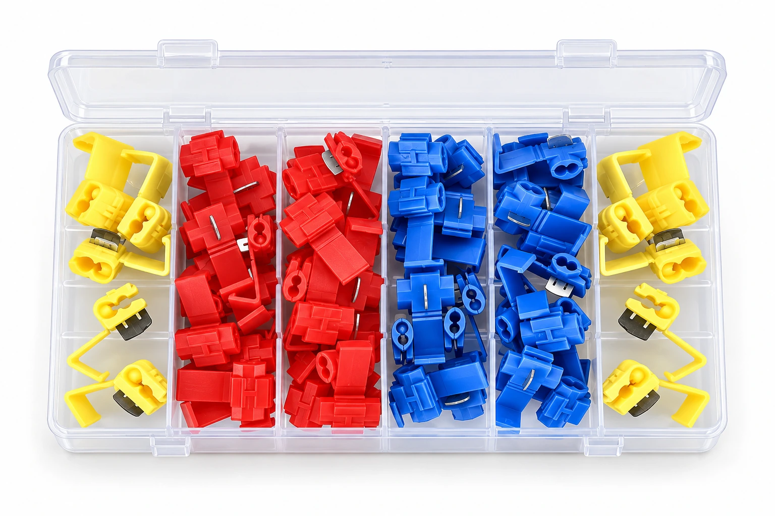 Quick Splice Connector Assortment in a divided storage case — illustrative product image