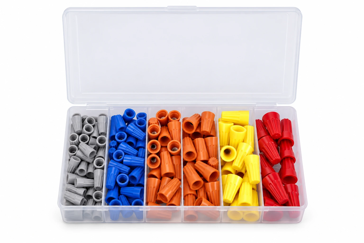 Wire Nut Assortment in a divided storage case — illustrative product image