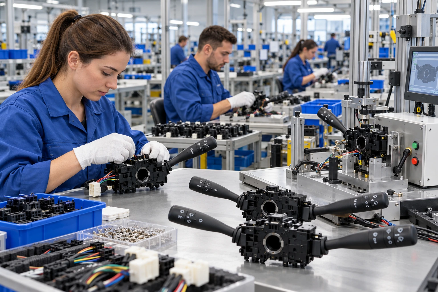 Combination Switch Assembly & Inspection — illustrative image