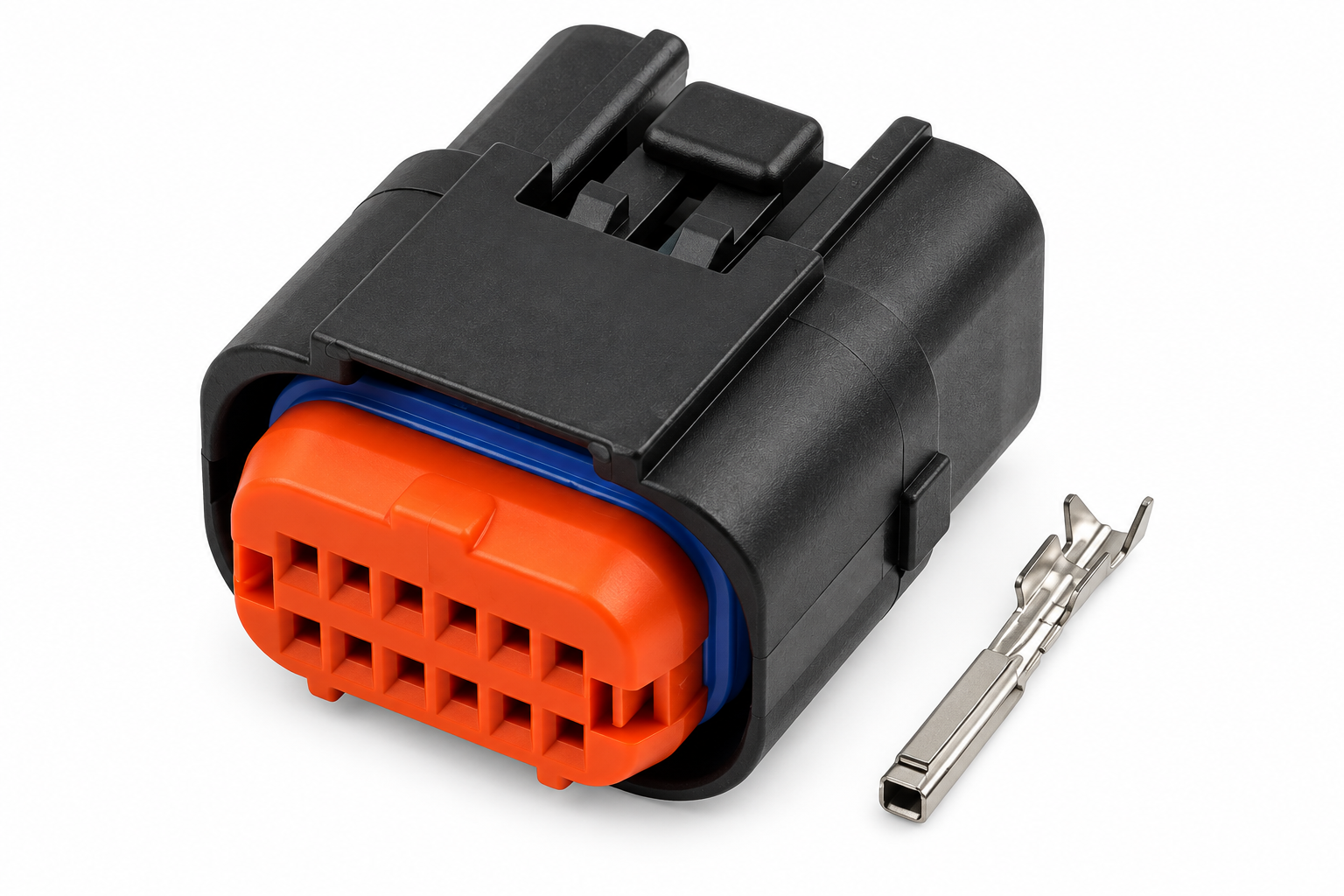 Illustrative JAE MX23 Series automotive connector housing and component arrangement based on the original product image