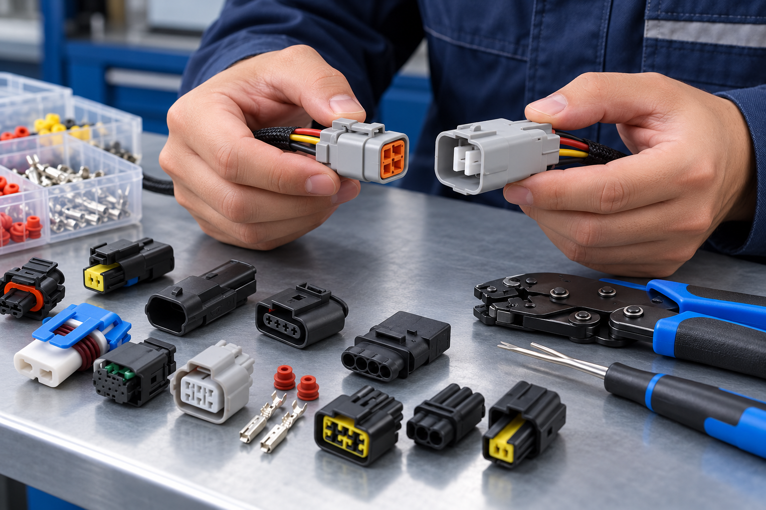 Illustrative automotive connector scene: Installation Support