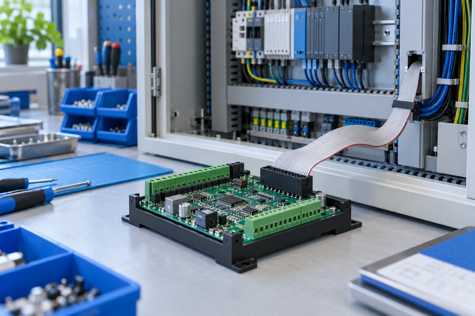 Industrial Control & Automation — illustrative box header connector image