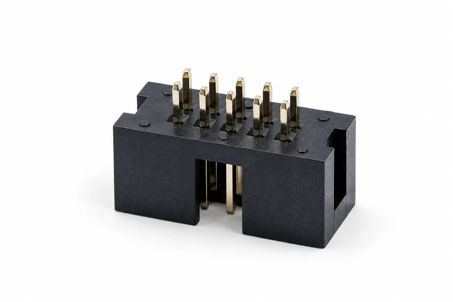 2.54 mm 2 × 5 Vertical DIP Box Header — illustrative box header connector image