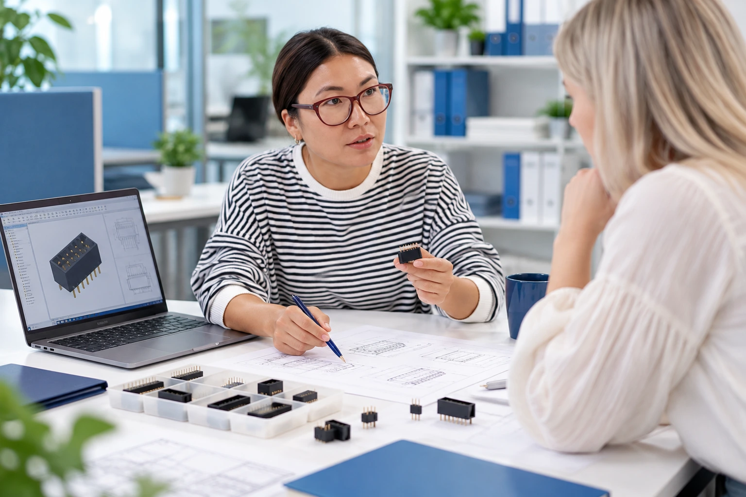 Service Consultation — illustrative box header connector image