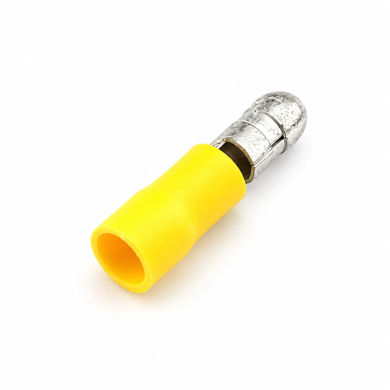 Yellow MPD vinyl-insulated male bullet terminal