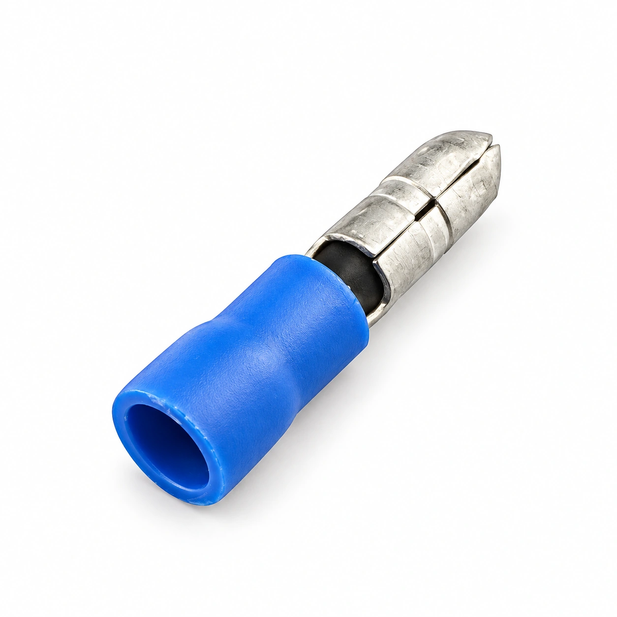 Blue MPD vinyl-insulated male bullet terminal