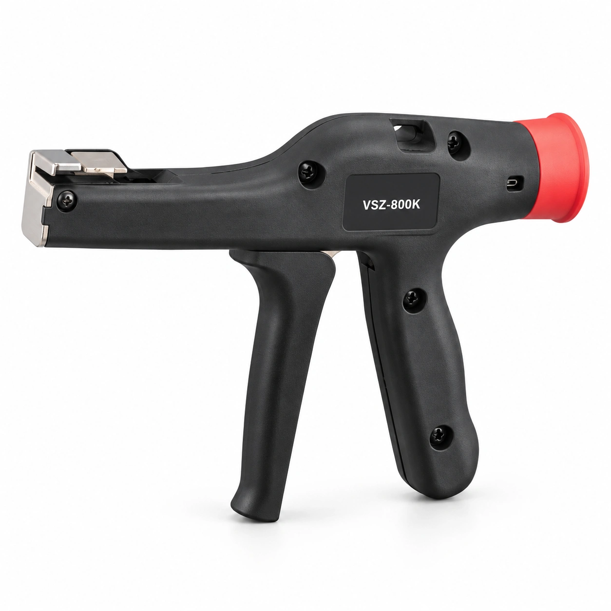 VSZ-800K nylon cable tie tensioning tool with black body and red rear knob