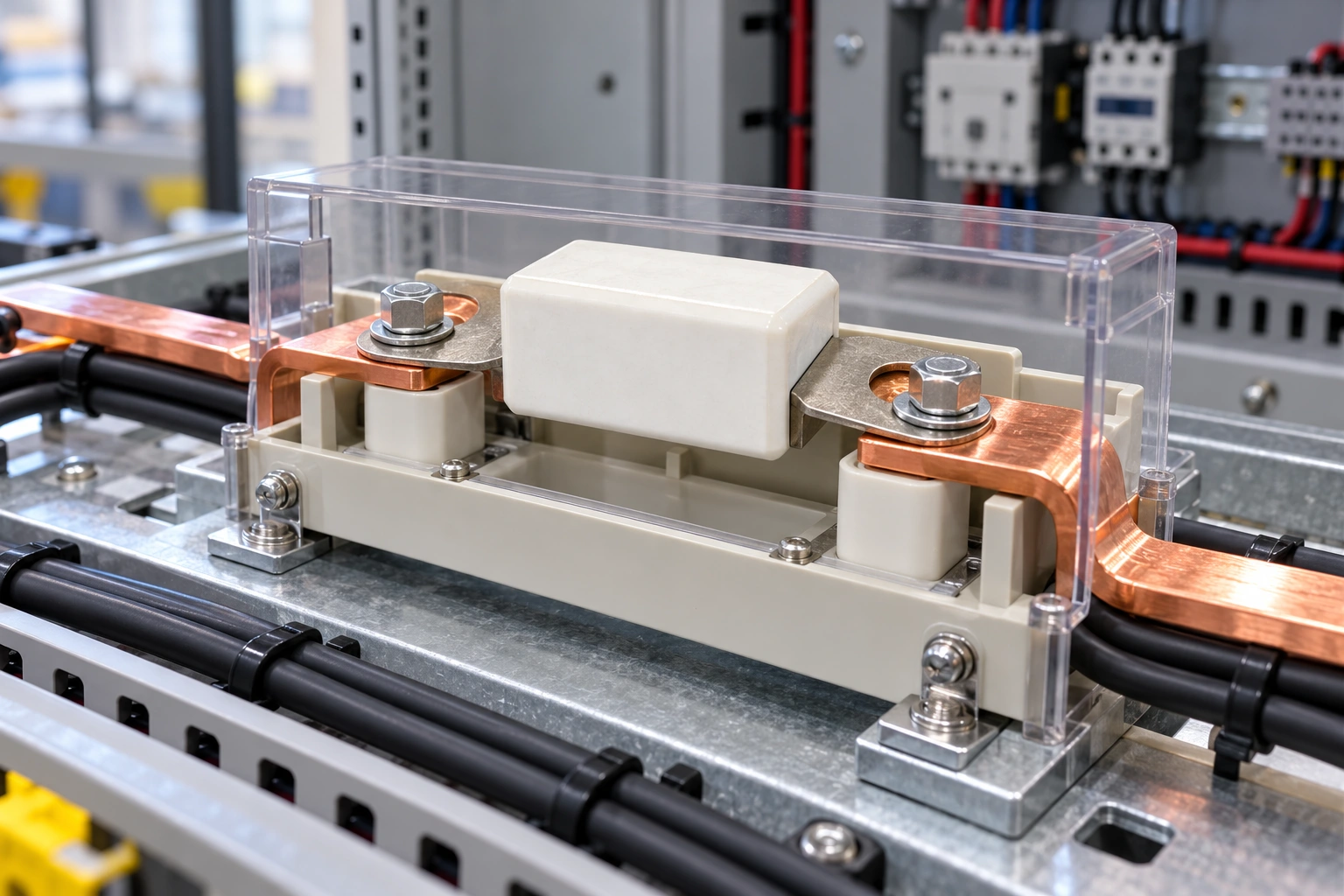 Illustrative ADL-H ceramic fuse in an equipment power assembly