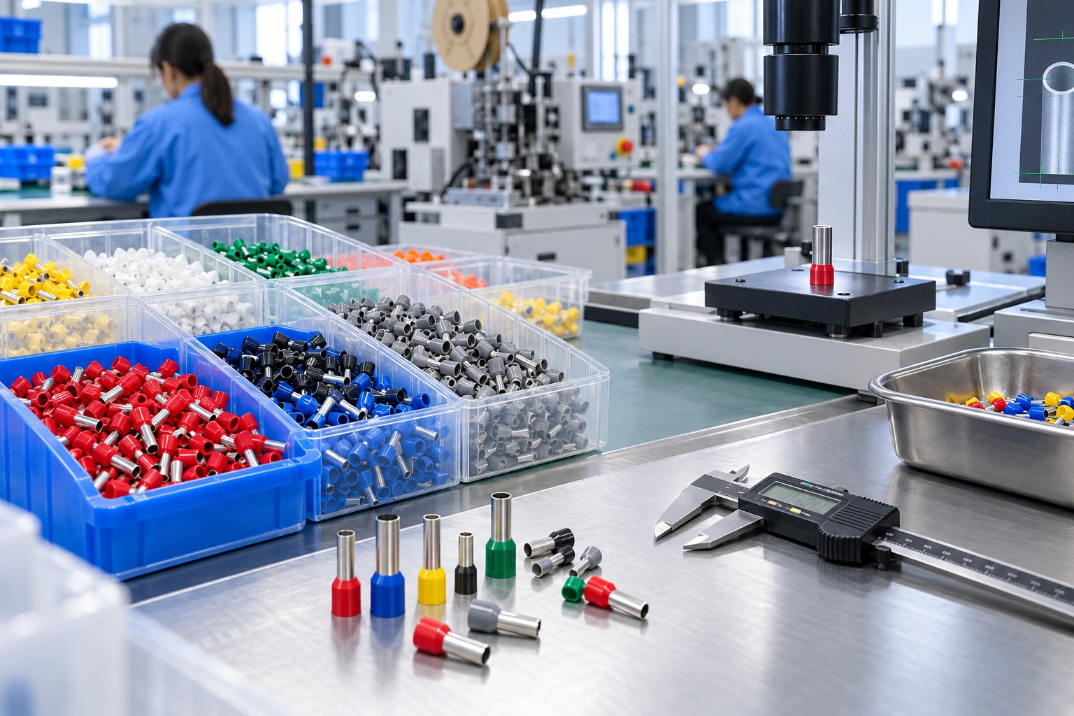 Illustrative ferrule assembly and dimensional inspection workshop