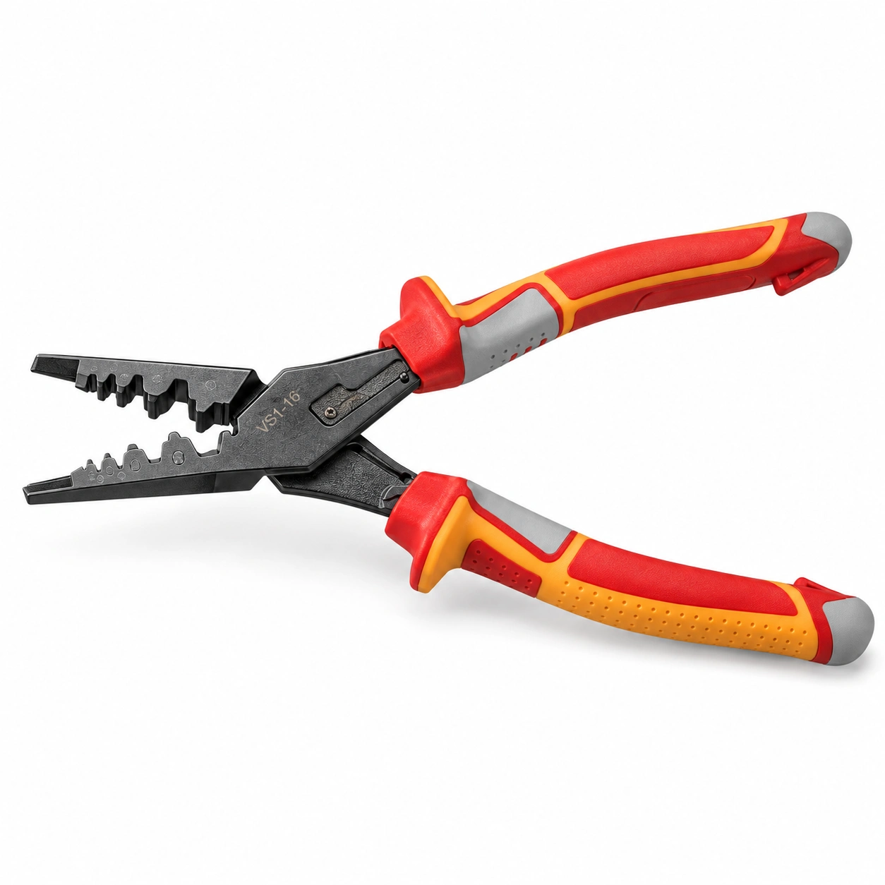 VS1-16 crimping tool — high-definition catalogue recreation