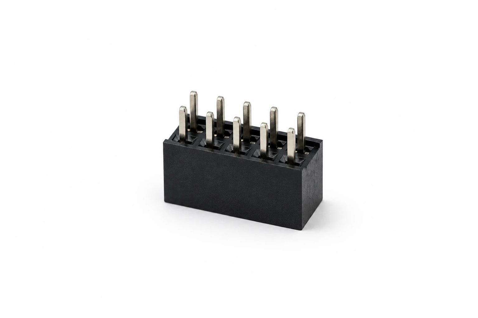 Female Header PH2.54mm Double Row 5*2Pin H5.7 180 Degree DIP — illustrative female header connector image