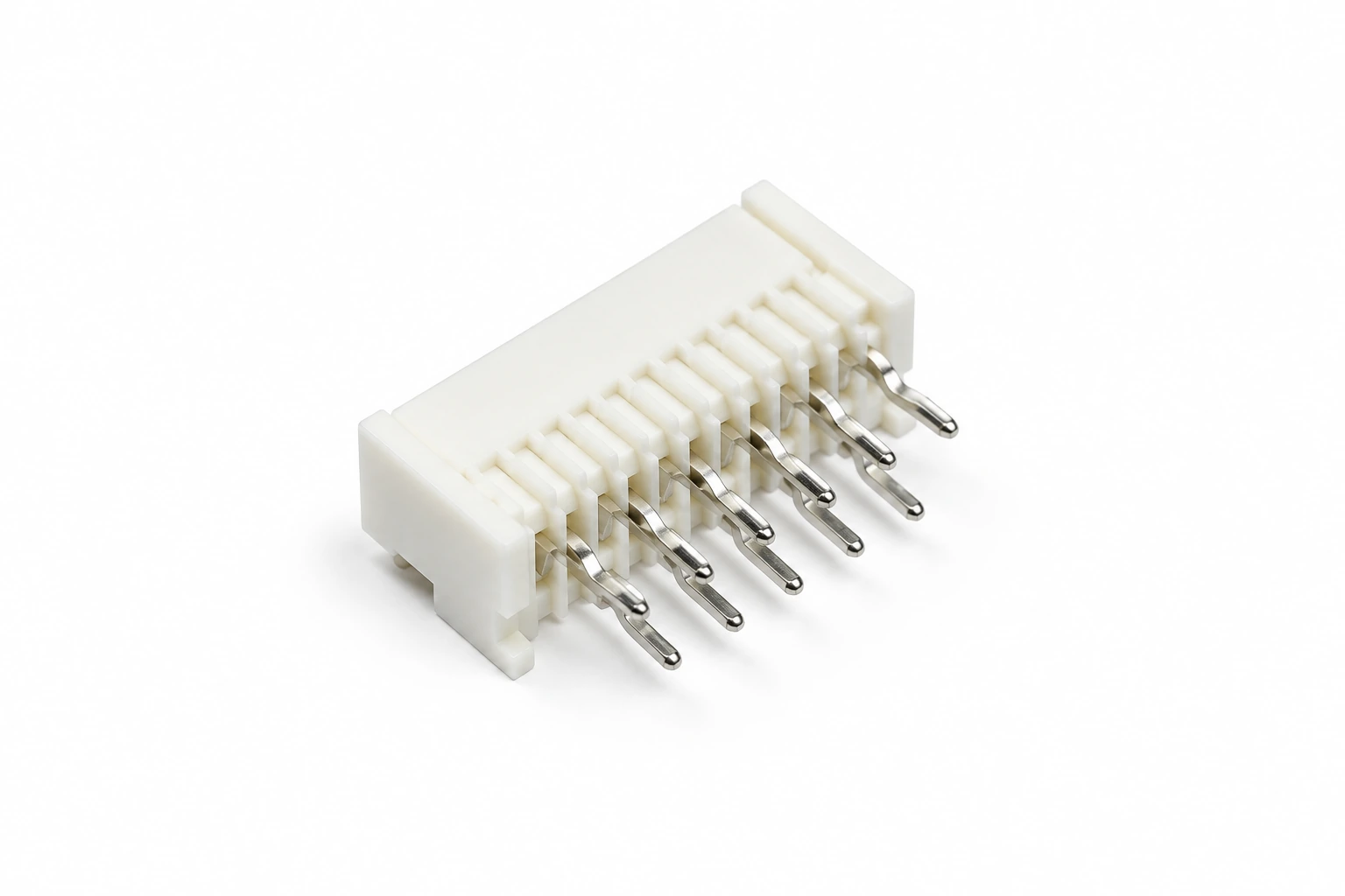 FPC Connector 1.25mm Pitch 11Pin 7.5mm Height Pull Vertical T/H Double Row — illustrative FPC / FFC connector image