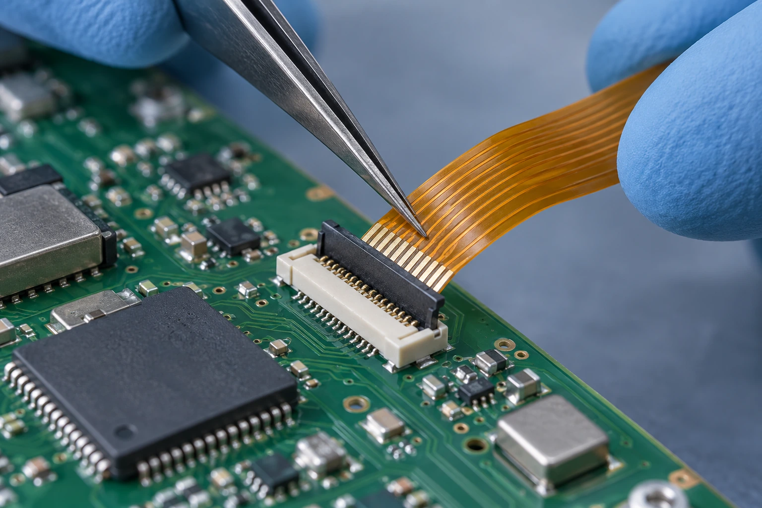 Assembly & Installation Support — illustrative FPC / FFC connector image