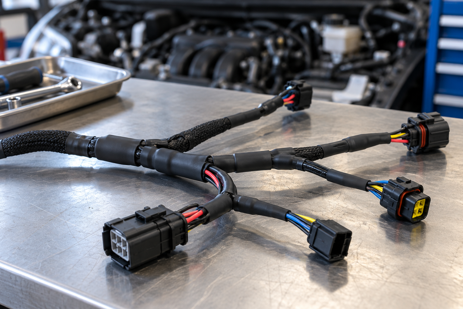 Illustrative heat shrink tubing application: Automotive Wiring Harnesses