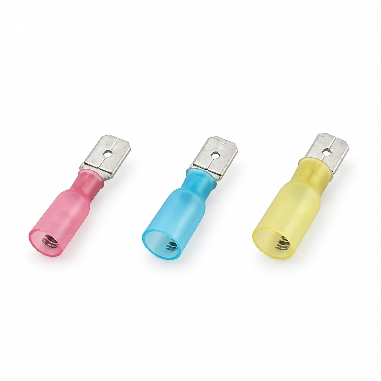 Heat Shrink Male Terminals — illustrative recreation based on the original TONFUL catalog image