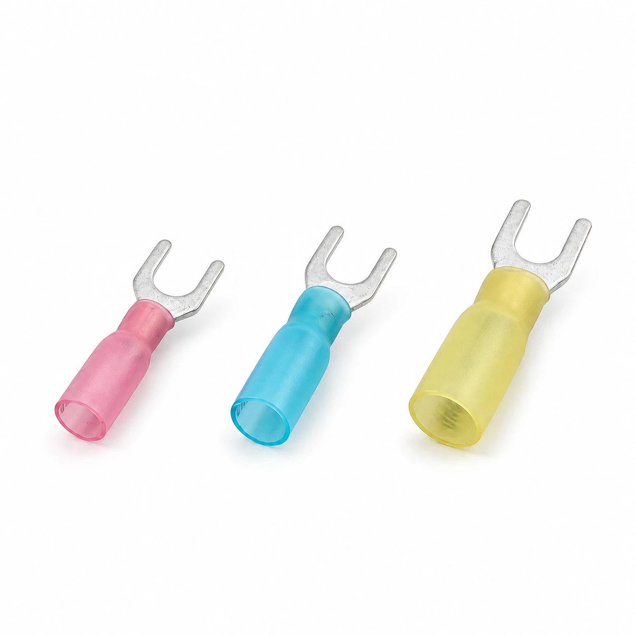 Heat Shrink Fork Terminals — illustrative recreation based on the original TONFUL catalog image