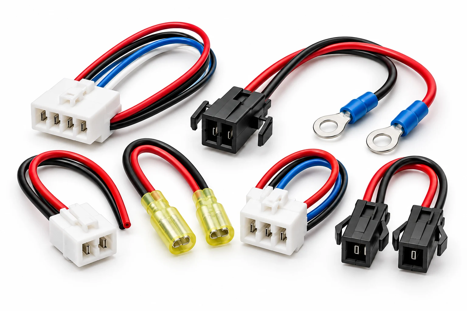 Custom Wire Harness & Cable Assembly product collection on a white background