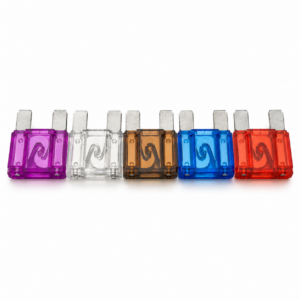 TONFUL MAXI blade fuses with purple clear tan blue and red housings