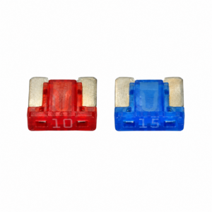 TONFUL red 10A and blue 15A low-profile flat-foot micro blade fuses