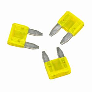 TONFUL three yellow mini nylon automotive blade fuses