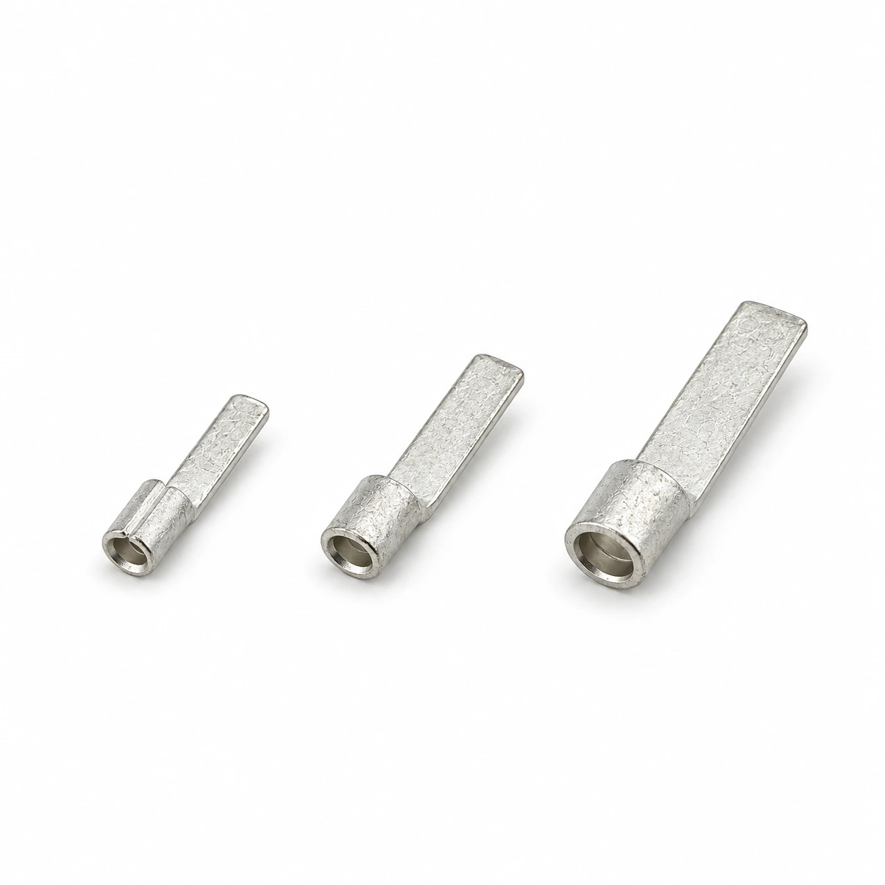 Non-Insulated Blade Terminals — illustrative recreation based on the original TONFUL catalog image