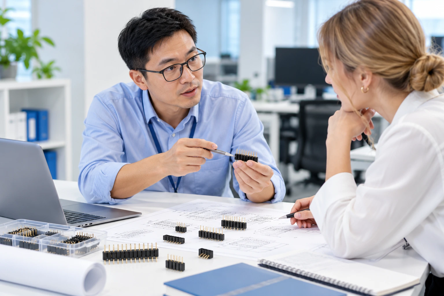 Service Consultation — illustrative pin header connector image