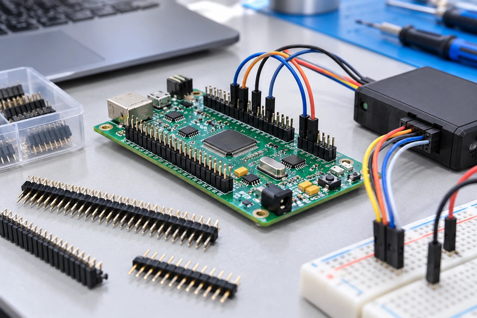 Prototyping & Test Interfaces — illustrative pin header connector image