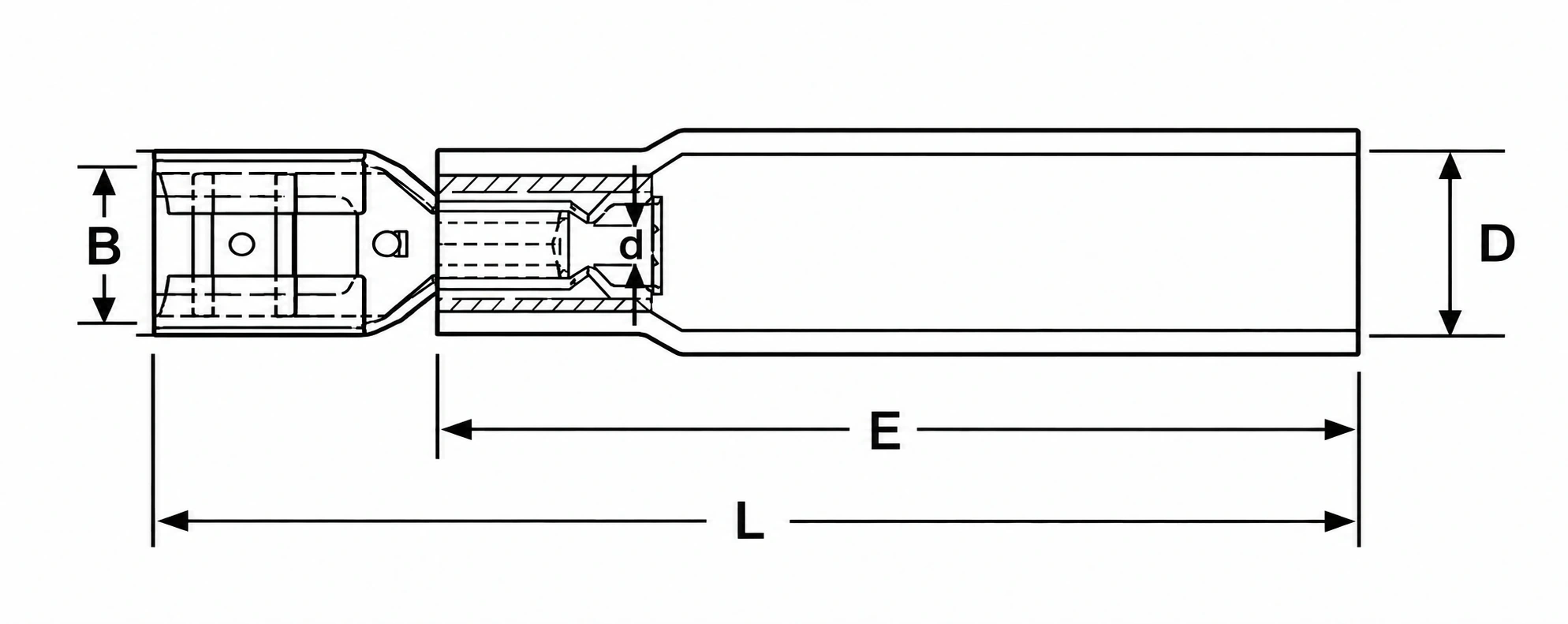 RSFD connector dimension drawing