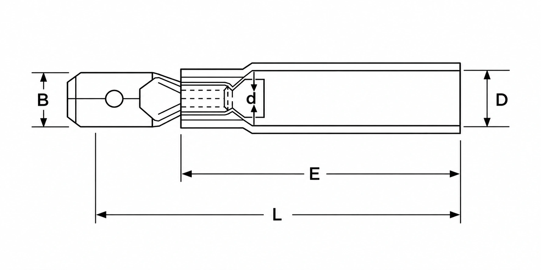 RSMD connector dimension drawing