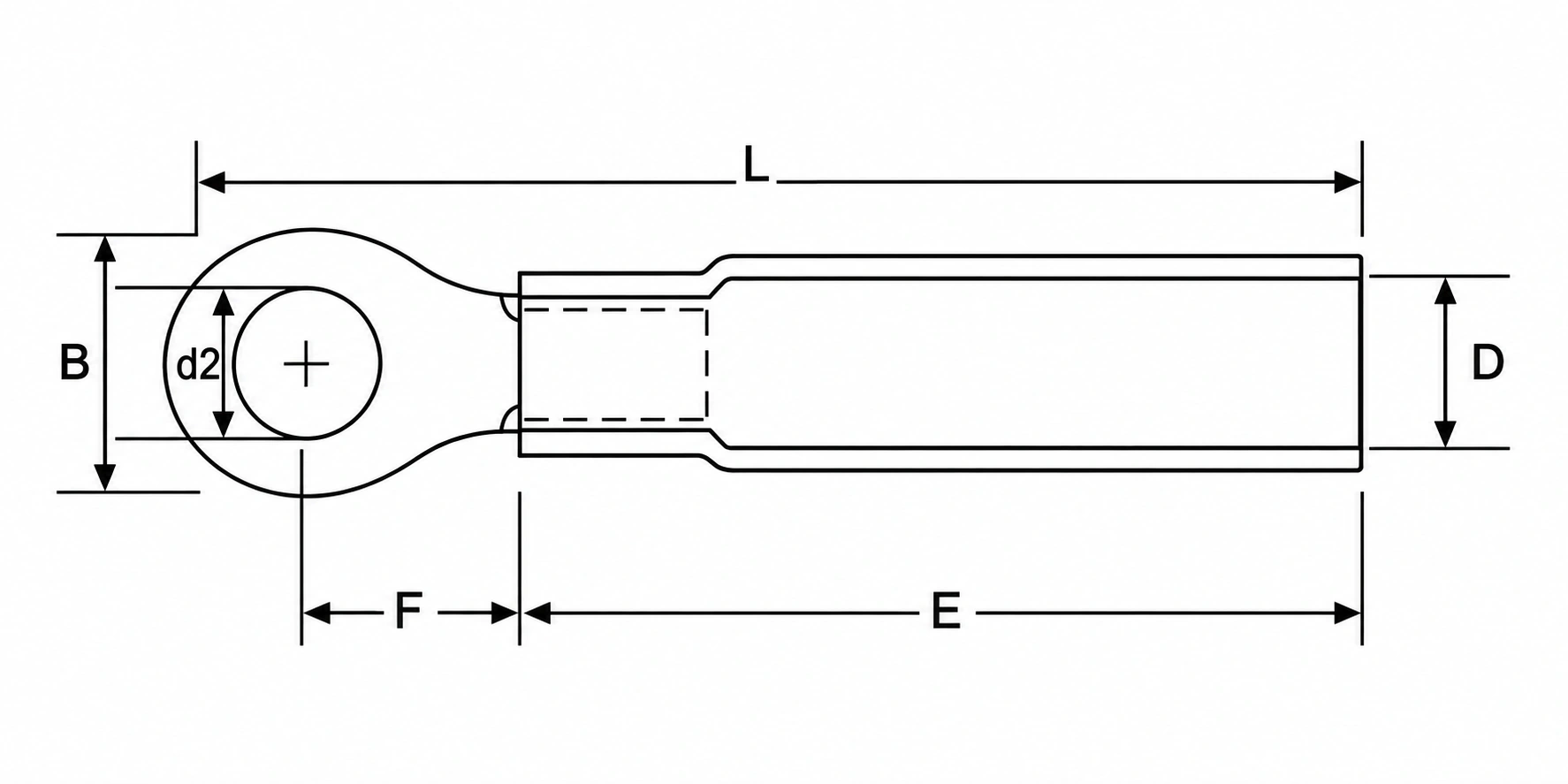 RSRV connector dimension drawing