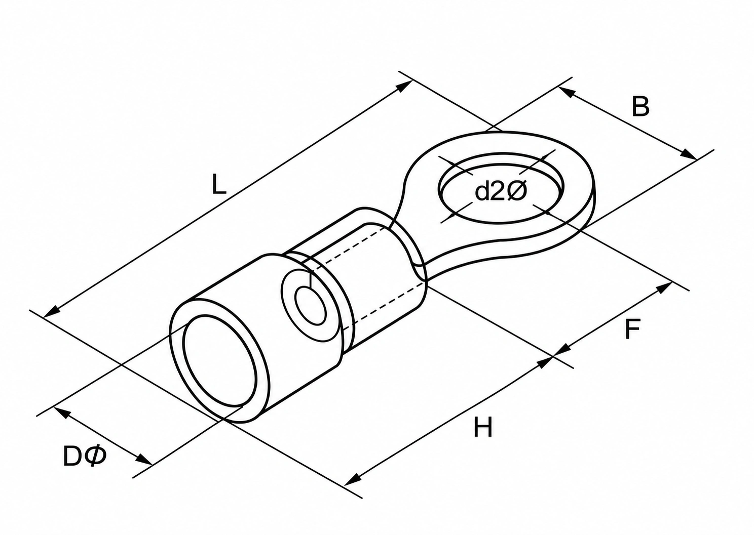 RV ring terminal dimension reference