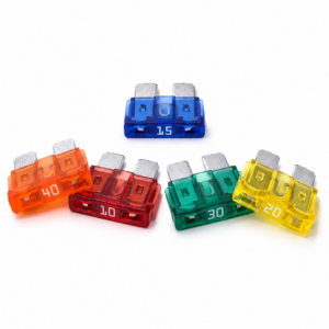 TONFUL standard automotive blade fuses in blue orange red green and yellow
