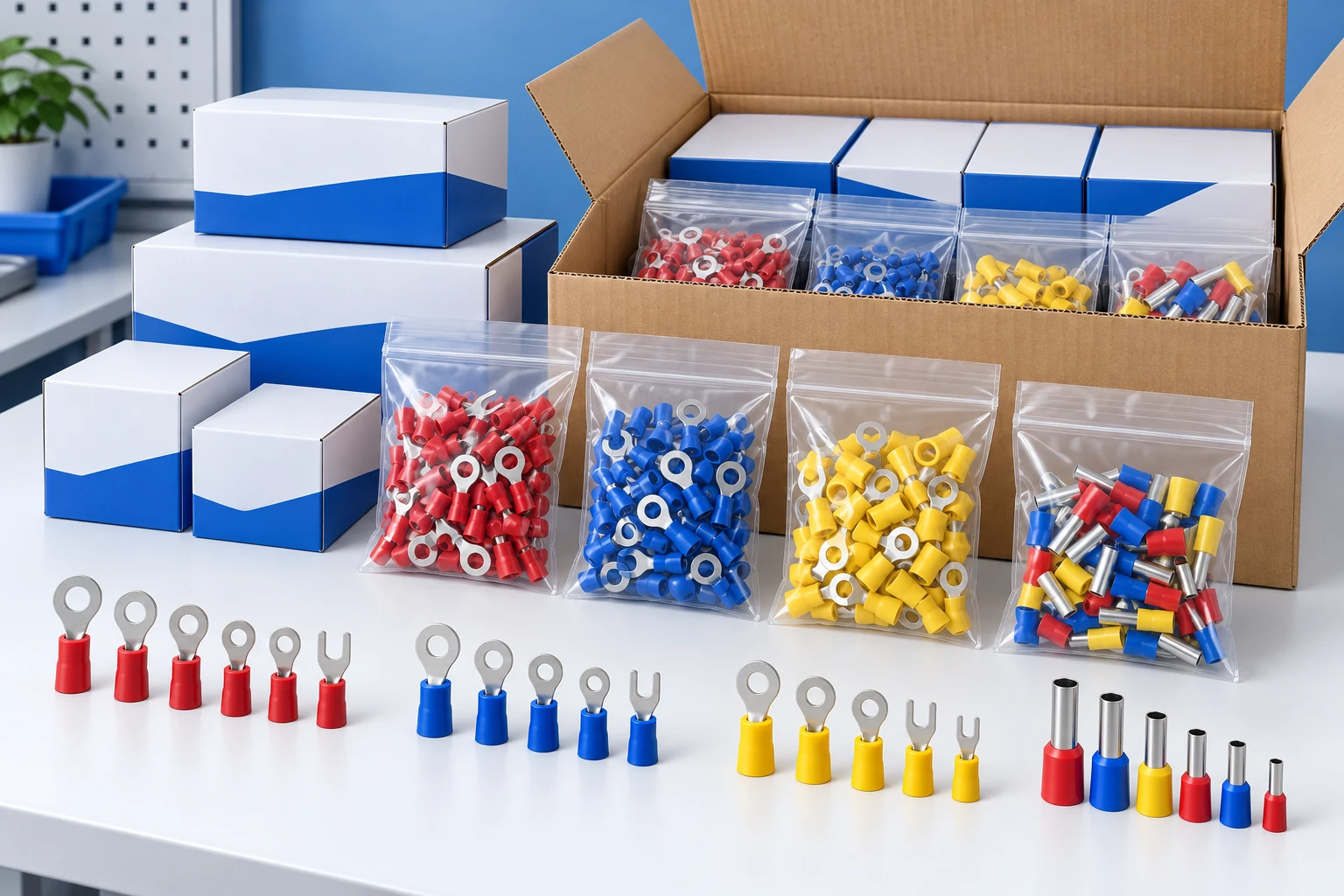 Illustrative Product Bags, Inner Boxes & Outer Cartons