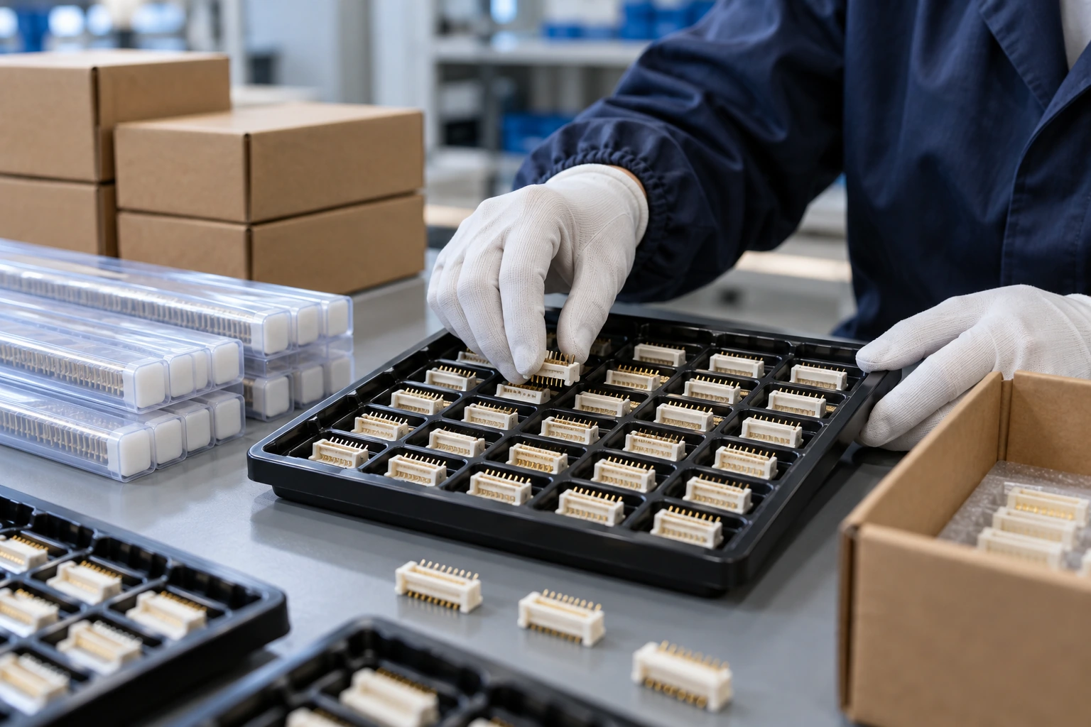 Pin Protection & Shipment Packing — illustrative scene